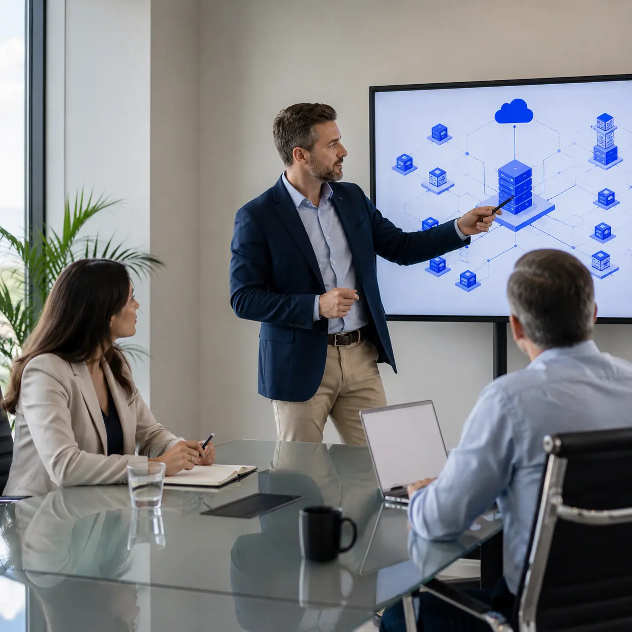 Equipo de consultoría en arquitectura y proyectos TI trabajando en Lima — CHEK Soluciones Digitales